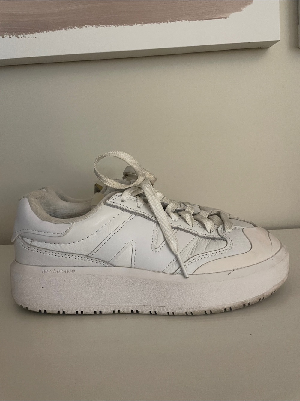 New Balance CT302 Platform Sneakers in White White